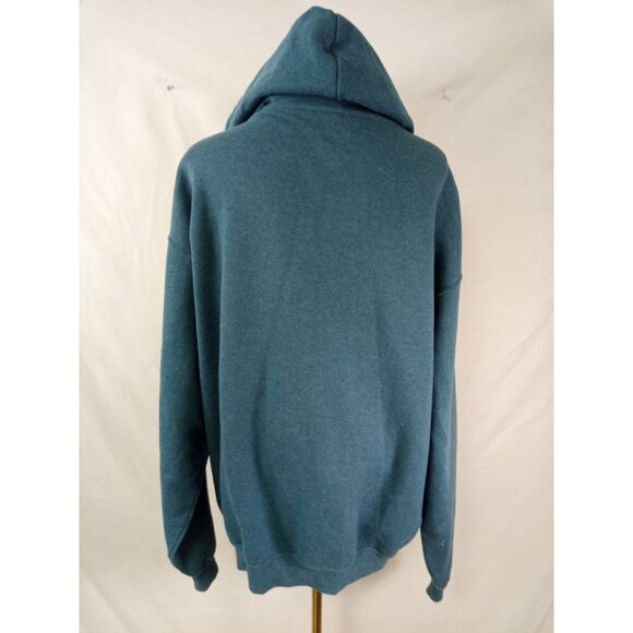 Fruit of the Loom Men's Blue Fleece Zip-Up Hoodie Size XL - Picture 4 of 5